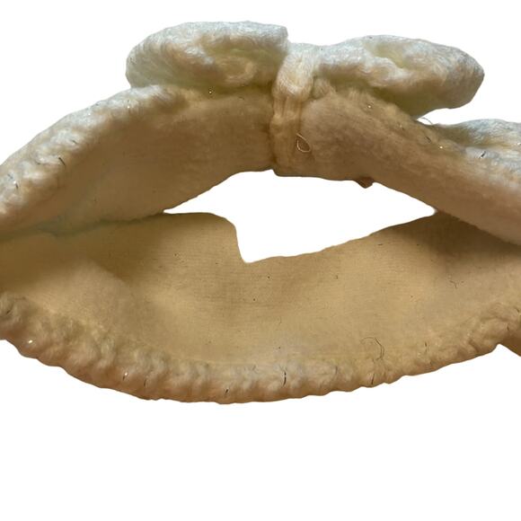 Starting Out White Knit Headband w/ Bow & Silver Metallic Accents, Infant, NWT!! - Picture 3 of 3